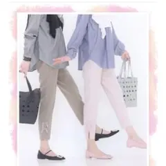 &LOVE幸せキラキラリボンのスタイリッシュパンツ