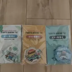 カナヘイの小動物 ピスケ＆うさぎサーフィン ガラス箸置きセット