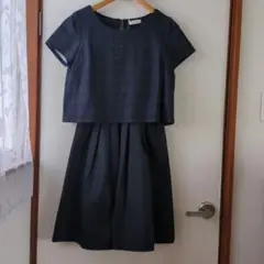 【新品】indexインデックス半袖膝丈ワンピース　Mサイズ