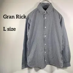 Gran Rick チェック柄 長袖ワークシャツ Lサイズ z99