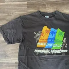 ホノルルマラソン 2010 JAL オリジナルTシャツ ヤシの木