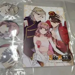 Side Kicks サイドキックス　ステラワース 小冊子　缶バッジ３個