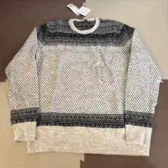 【新品未使用】ユニクロ ジャカードセーター 長袖 ベージュ