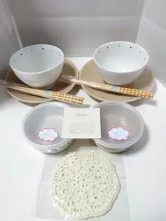 最終価格　クロワッサン　水玉　モーニングセット