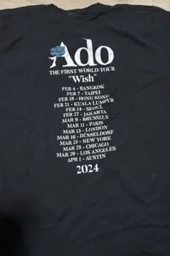 Ado wish World Tour Tシャツ　Sサイズ　残夢 Ado Wish Tour T-shirt Japan Singer Print T-shirt 2024 Men