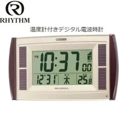 CITIZEN デジタル電波時計 温度計付き【匿名配送】