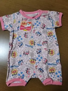 70サイズ　アンパンマン　ロンパース　総柄