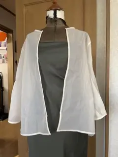 シンプル　シースルーカーディガン
