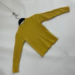 RADCHAP トップス 長袖 セーター リブ ハイネック イエロー 120cm