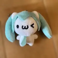 初音ミク　ネコ　ぬいぐるみキーホルダー
