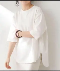Whim Gazette ウィムガゼット Vガゼットハーフスリーブプルオーバー