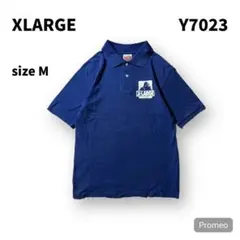 【即購入OK】XLARGE 半袖ポロシャツ　サイズM ブルー