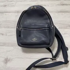【美品】【COACH】レザーバッグ ミニリュック レディース