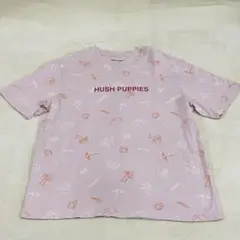 【美品】HushPuppies ハッシュパピー Tシャツ 総柄デザイン　L