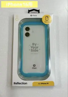 iFace Reflection iPhone 16用ケース クリア/ブルー