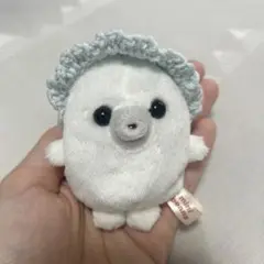 小さいぬいぐるみ用 ボンネット　minibeans ピンク　あざらし　アザラシ