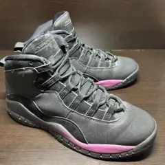 ◆NIKE AIR JODAN10◆ ハイカットスニーカー 25cm レトロ 黒