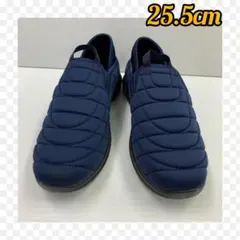 25.5cm 新品 メンズ 2way キックバック スリッポン　ネイビー
