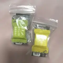 プレスバターサンド　宇治抹茶　檸檬　レモン　ガチャガチャ　ガシャポン　緑　黄色