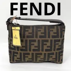 【外側美品】フェンディ ポーチ バニティ ミニバッグ FF 正規品☆タグ付き
