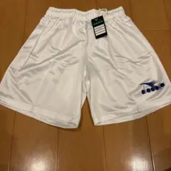 diadora ホワイト ハーフパンツ L