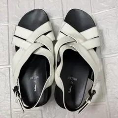 F by WELL FIT ホワイト コンフォートサンダル