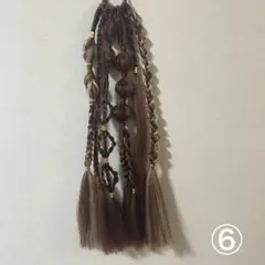 キッズダンス　エクステアレンジ　ダンスヘア　ハンドメイド　ヘアゴムエクステ