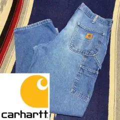 90s 古着 カーハート メキシコ製 革タグ バギーパンツ ペインターパンツ