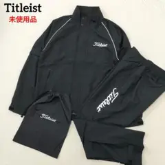【未使用品】タイトリスト　ゴルフ　レインウェア　セットアップ　雨具　ブラック　M