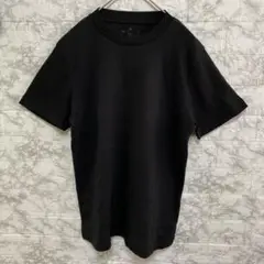 無印良品　レディースMサイズ　ブラックTシャツ　Ｕネック　綿100％