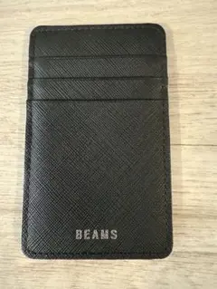 BEAMS レザー カードケース（ブラック）
