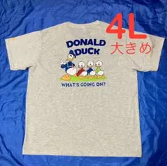 ドナルドダック 半袖Tシャツ メンズ大きいサイズ 4L