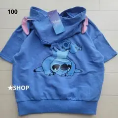 ディズニー スティッチ なりきり 半袖 tシャツ パーカー 100