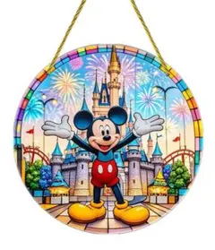 ディズニー　ディズニーランド　ミッキーマウス　サンキャッチャー　壁飾
