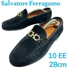 Salvatore Ferragamo ローファー 10 EE 28cm 黒