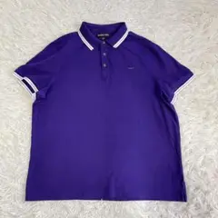 メンズ　大きいサイズ　マイケルコース　ポロシャツ　パープル