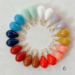 6 チェコドロップビーズ オパック