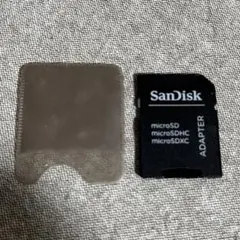 【サンディスクSanDisk製】microSD変換アダプタ*ケース付き*中古品