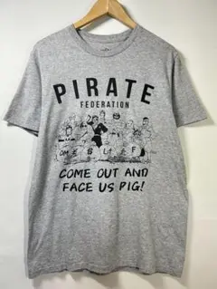 希少 スタジオジブリ ジブリ GHIBLI 紅の豚 Tシャツ グレー 古着 M