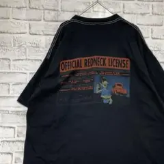 USA製90sヴィンテージTシャツ！シングルステッチブラック半袖古着2XL725