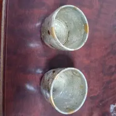 陶器製茶碗 2個セット