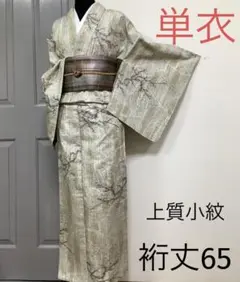 正絹上質紬単衣 。G G(訪問着、留袖、色無地、小紋、袋帯なども出品)