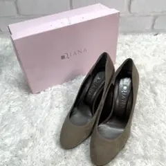＊綺麗＊DIANA ダイアナ パンプス　スウェード　カーキ