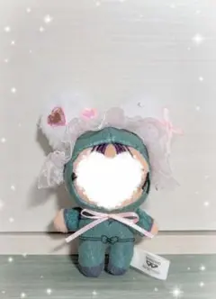 ほわぬい向けヘッドドレス　8cmぬい　くまさん　キラキラピンク