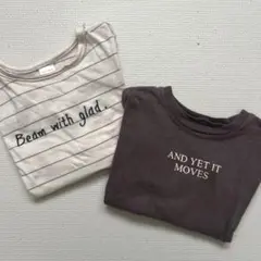 90cm 長袖Tシャツ ロンT カットソー テータテート シンプル