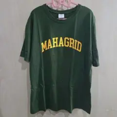 mahagrid (マハグリッド) VARSITY LOGO TEE GREEN