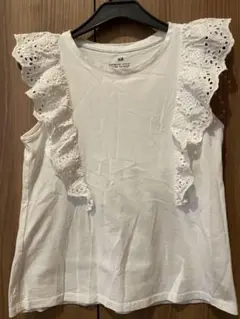 H&M トップスホワイト130センチ
