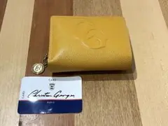 クリスチャン・ジョルジュ イエローレザー二つ折り財布