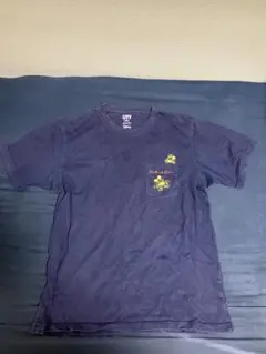 UT ディズニー ポケット付き Tシャツ XL ネイビー