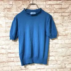 プラダ PRADA ニット セーター カットソー 羊毛 半袖 上品 エレガント